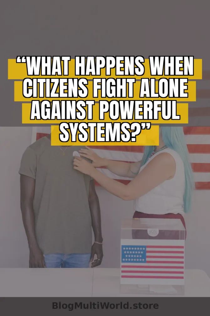 “What Happens When Citizens Fight Alone Against Powerful Systems?” - BlogMultiWorld featured image