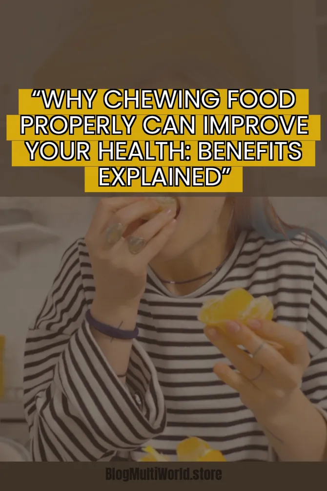 “Why Chewing Food Properly Can Improve Your Health: Benefits Explained”