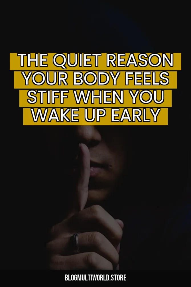 The Quiet Reason Your Body Feels Stiff When You Wake Up Early