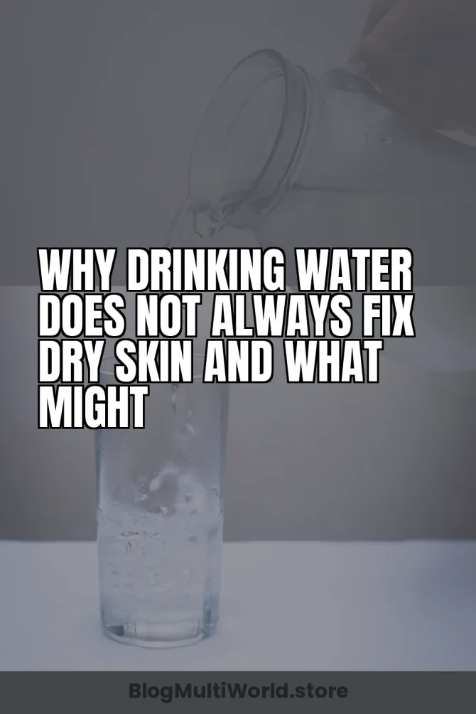 Why Drinking Water Does Not Always Fix Dry Skin and What Might