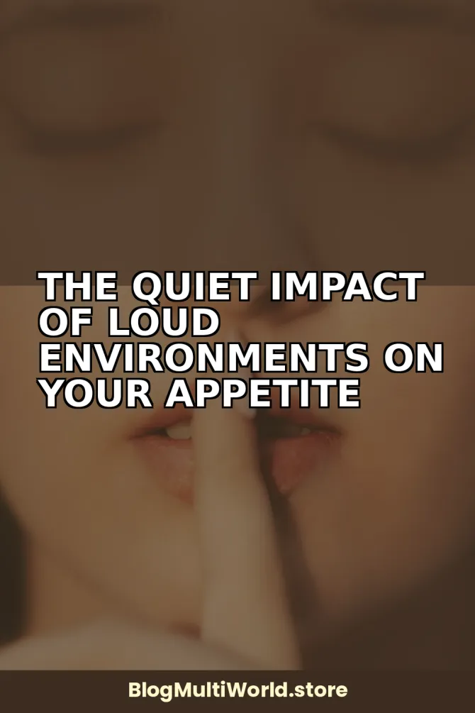 The Quiet Impact of Loud Environments on Your Appetite and Food Choices